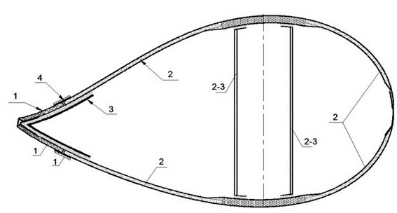 Segmented fan blade as well as preparation and assembly method of segmented fan blade