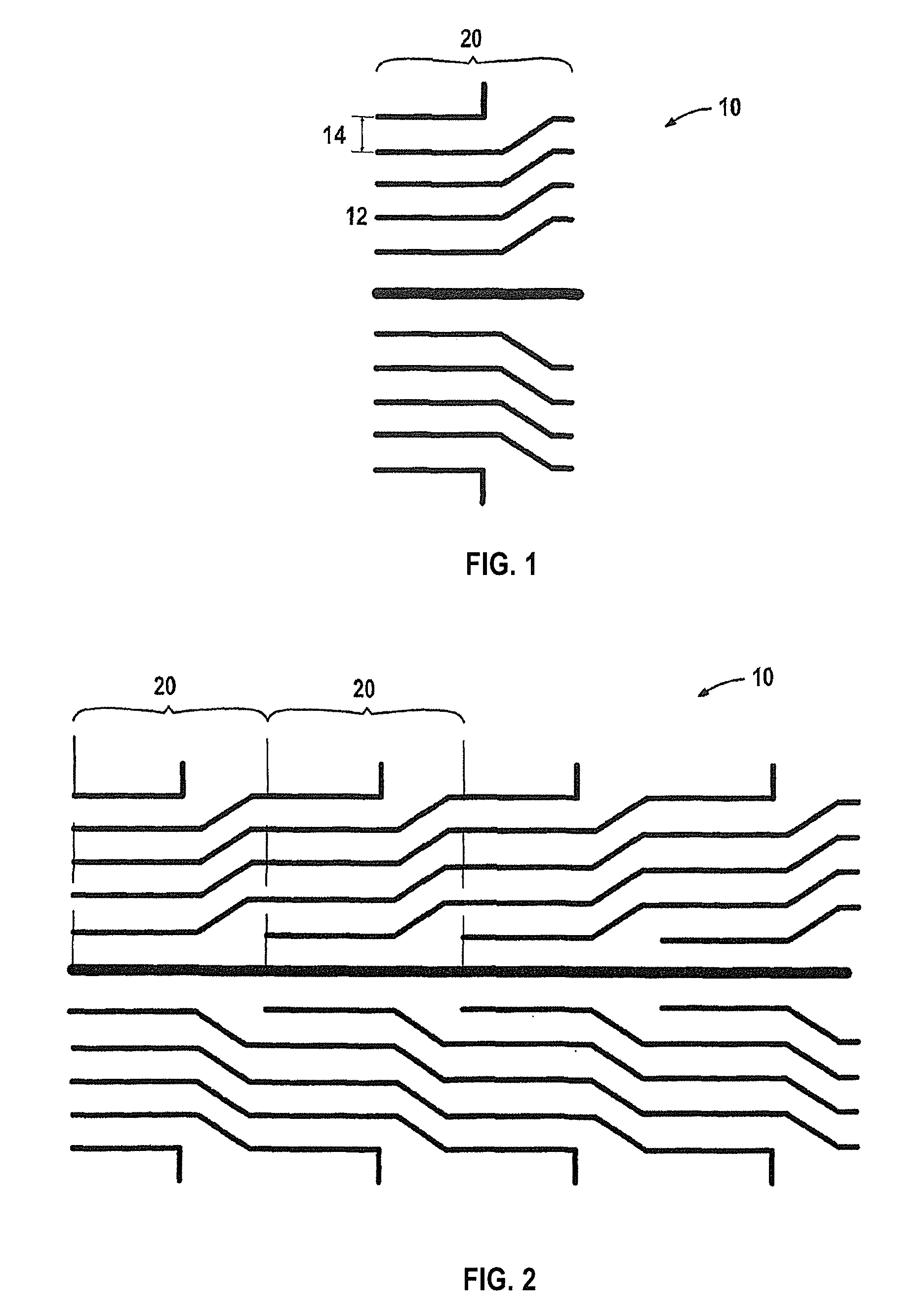 Method for manufacturing long force sensors using screen printing technology