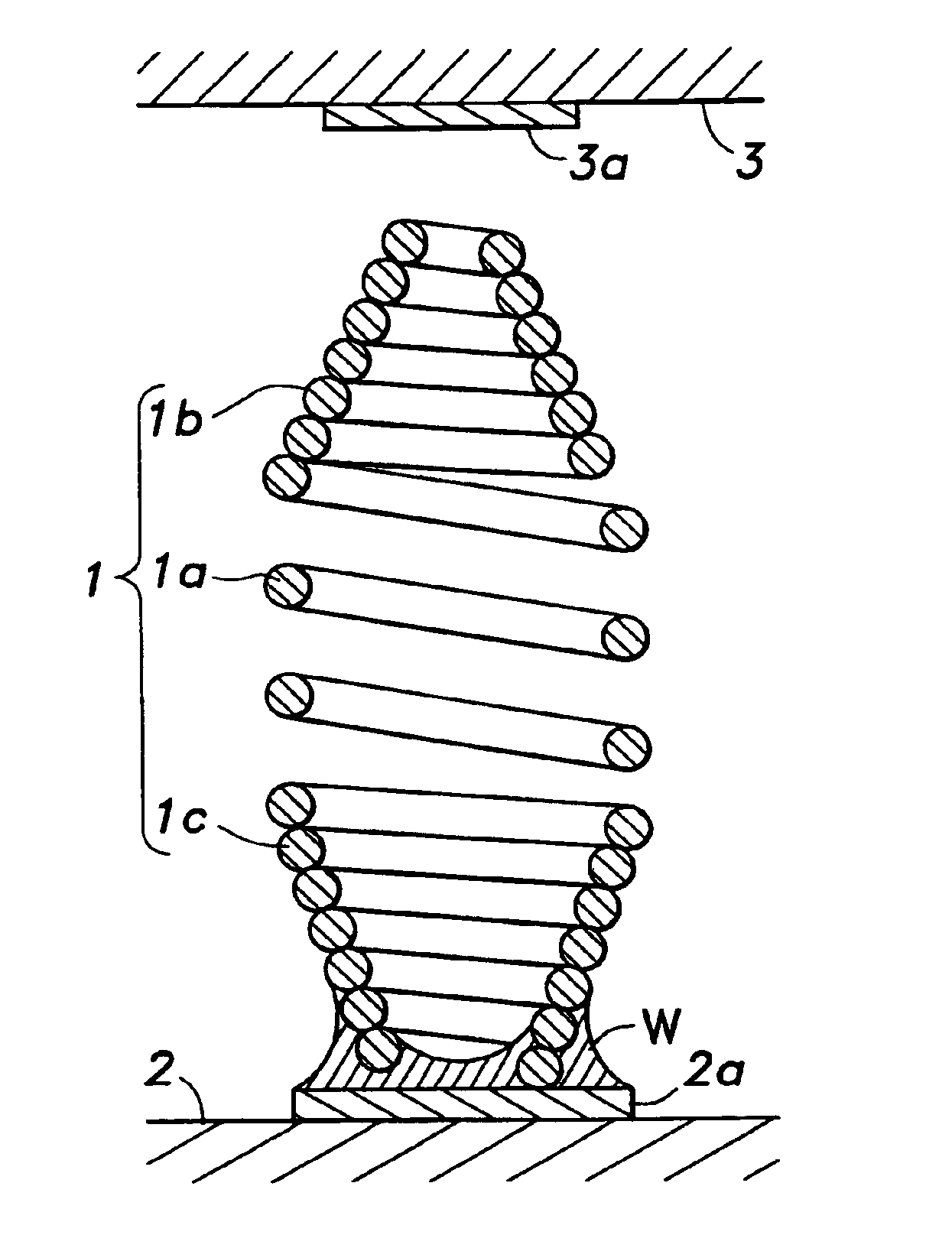 Conductive coil contact member