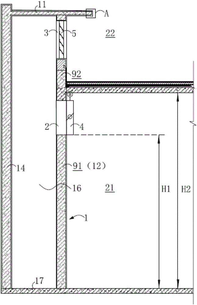 Pressure relief well and building