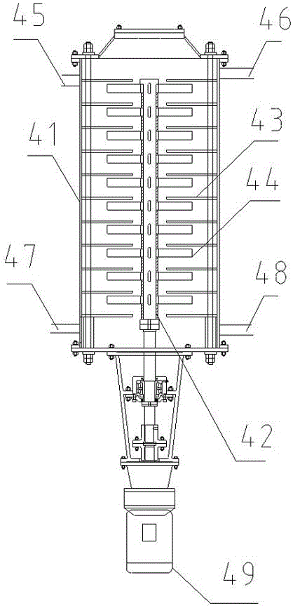 Treating system, separating apparatus and treating method for oily sludge