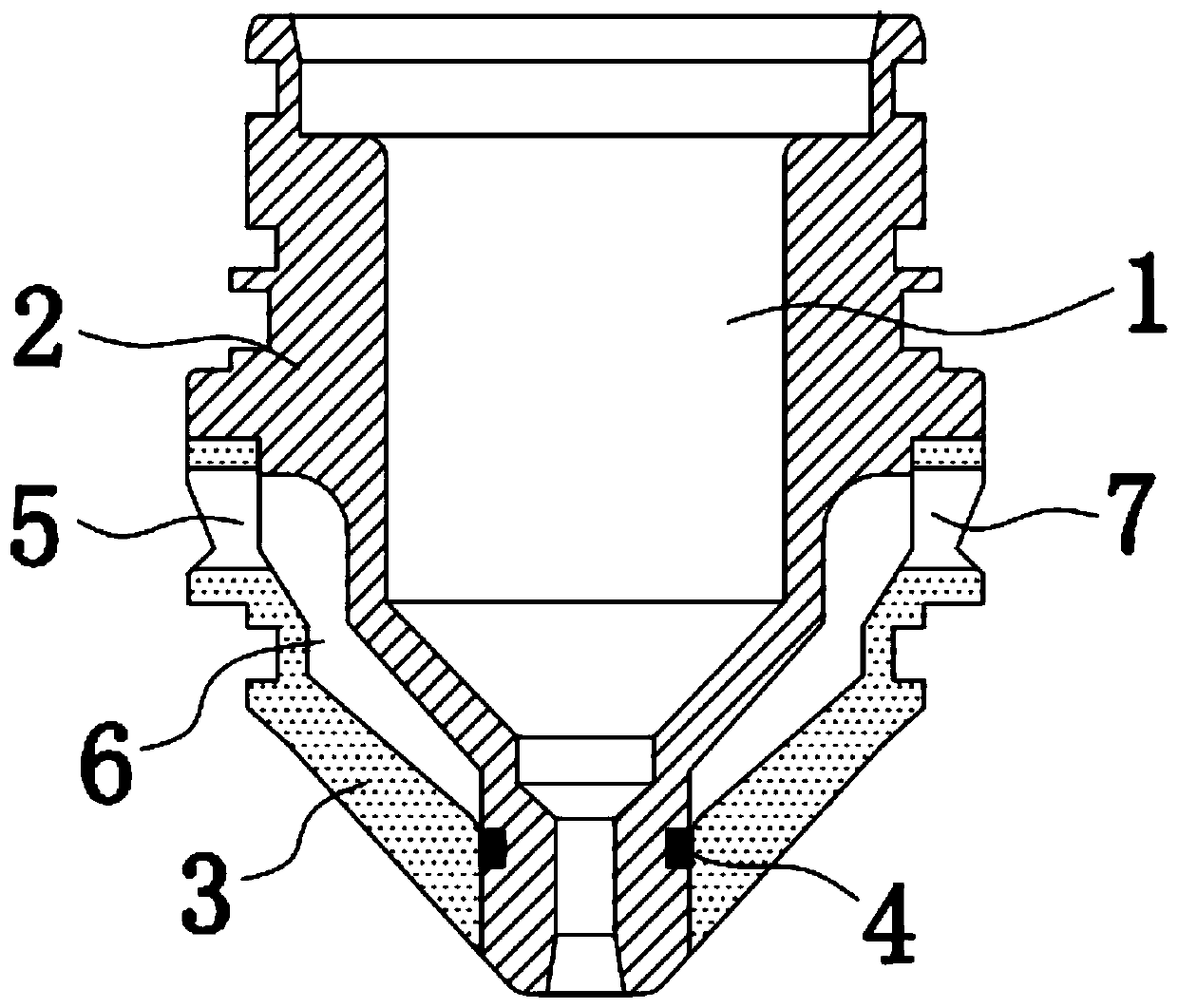 Plasma electrode hafnium filament brazing device and brazing method