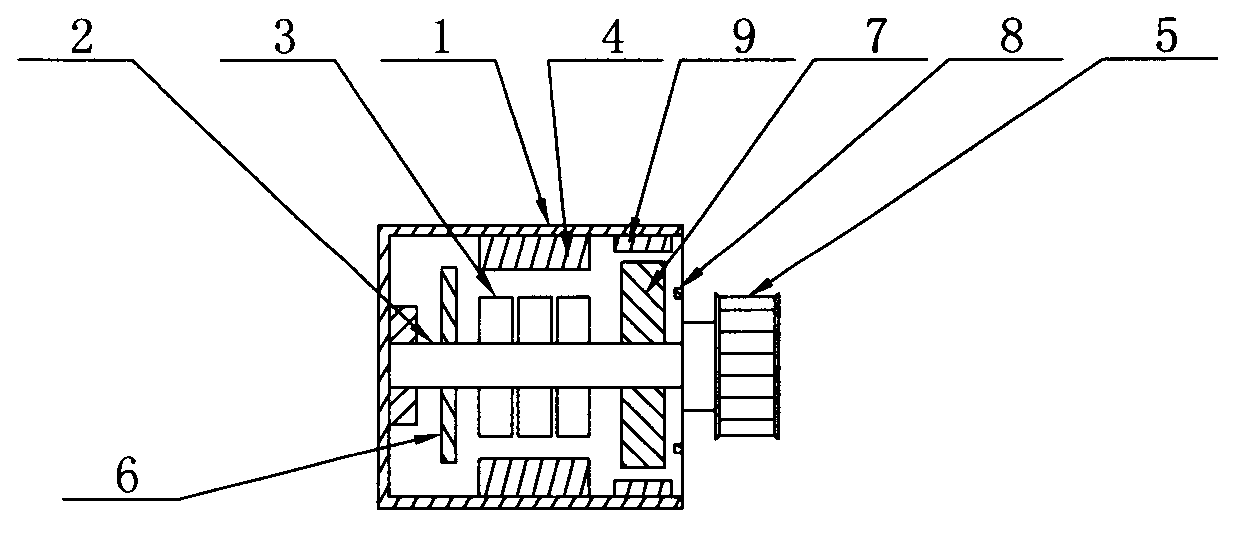 Embedded door machine motor
