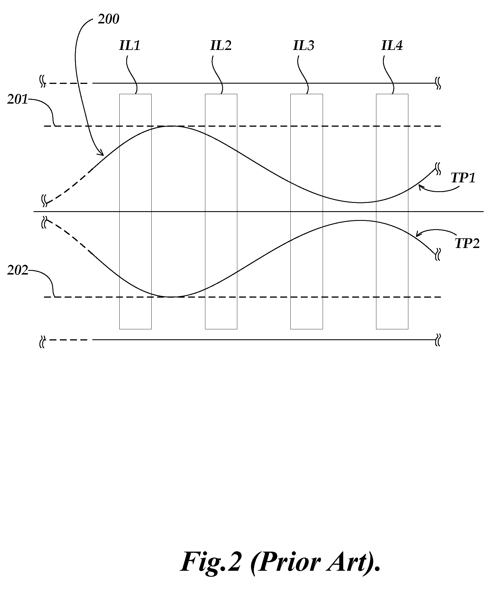 Scale track configuration for absolute optical encoder including a detector electronics with plurality of track detector portions