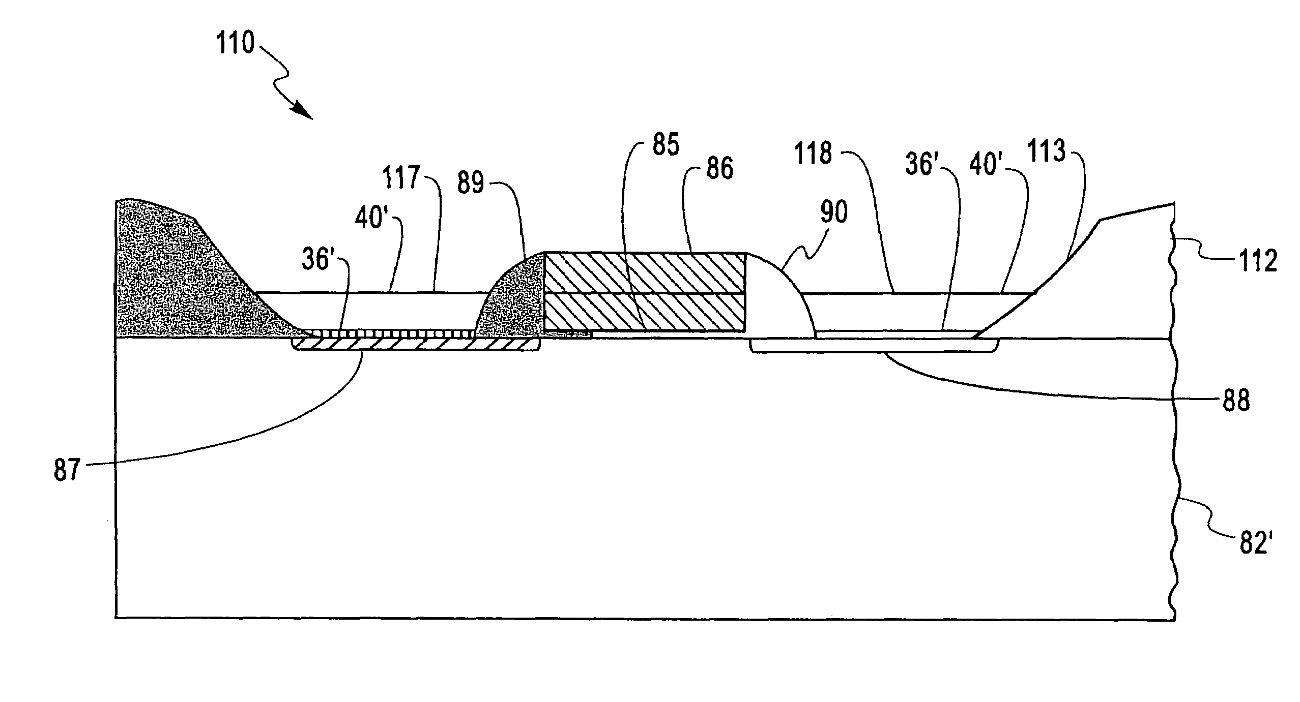 Semiconductor structure having an abrupt doping profile