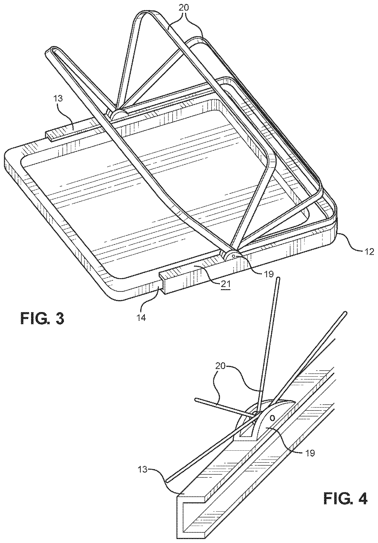Collapsible serving tray covering system