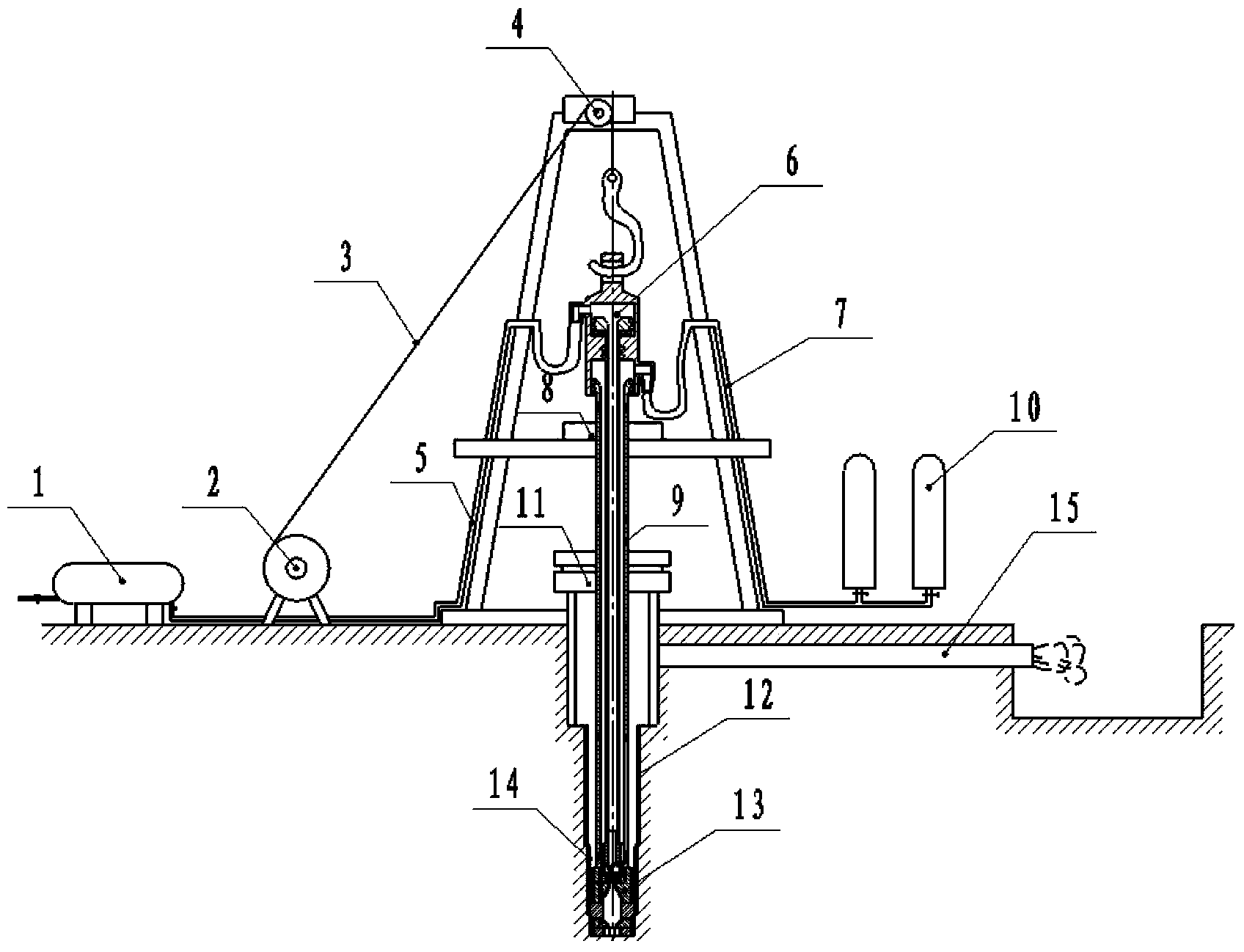 Well drilling method and device combining heat energy and mechanical energy