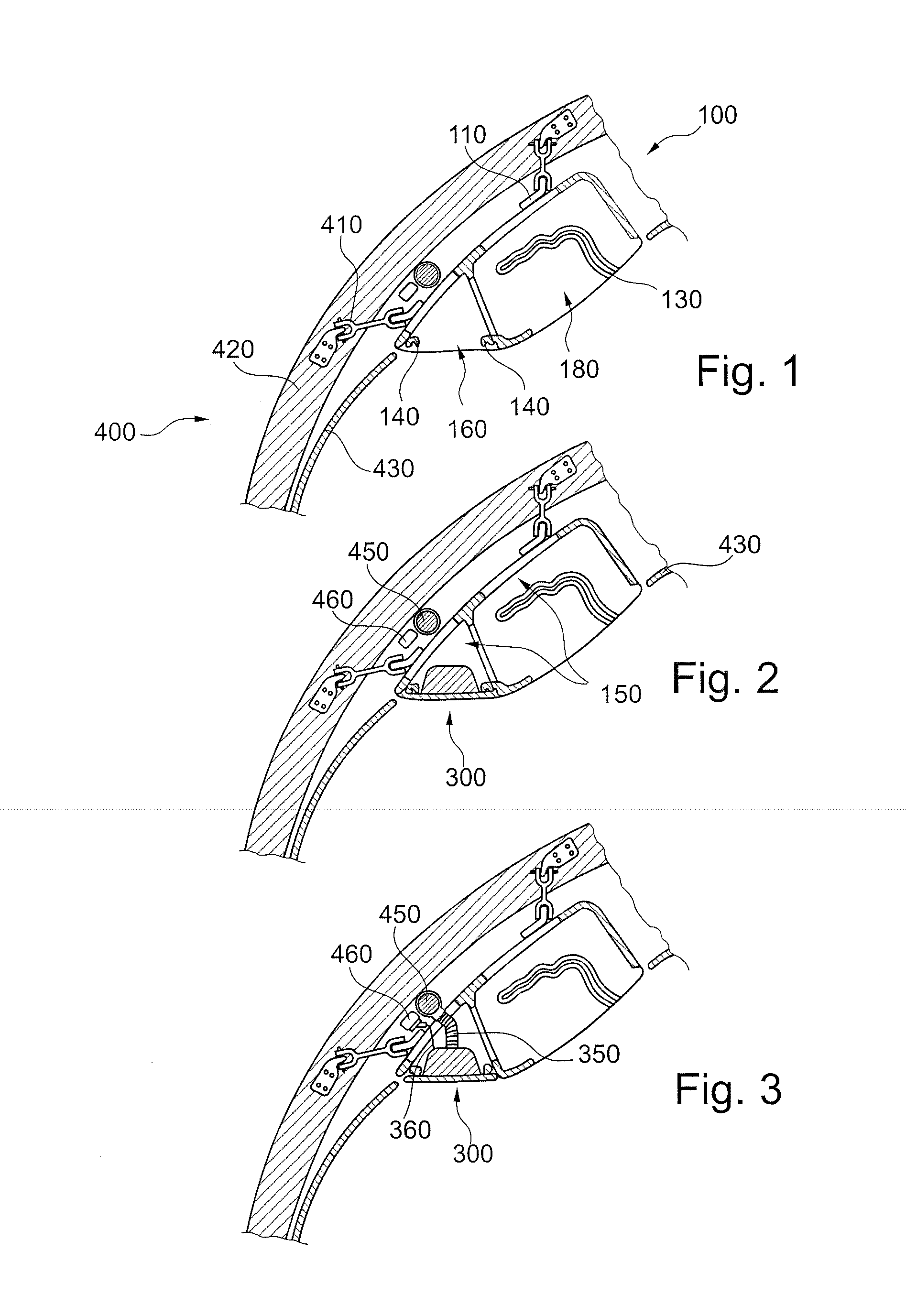 Storage compartment module with an integrated supply channel for optimized installation