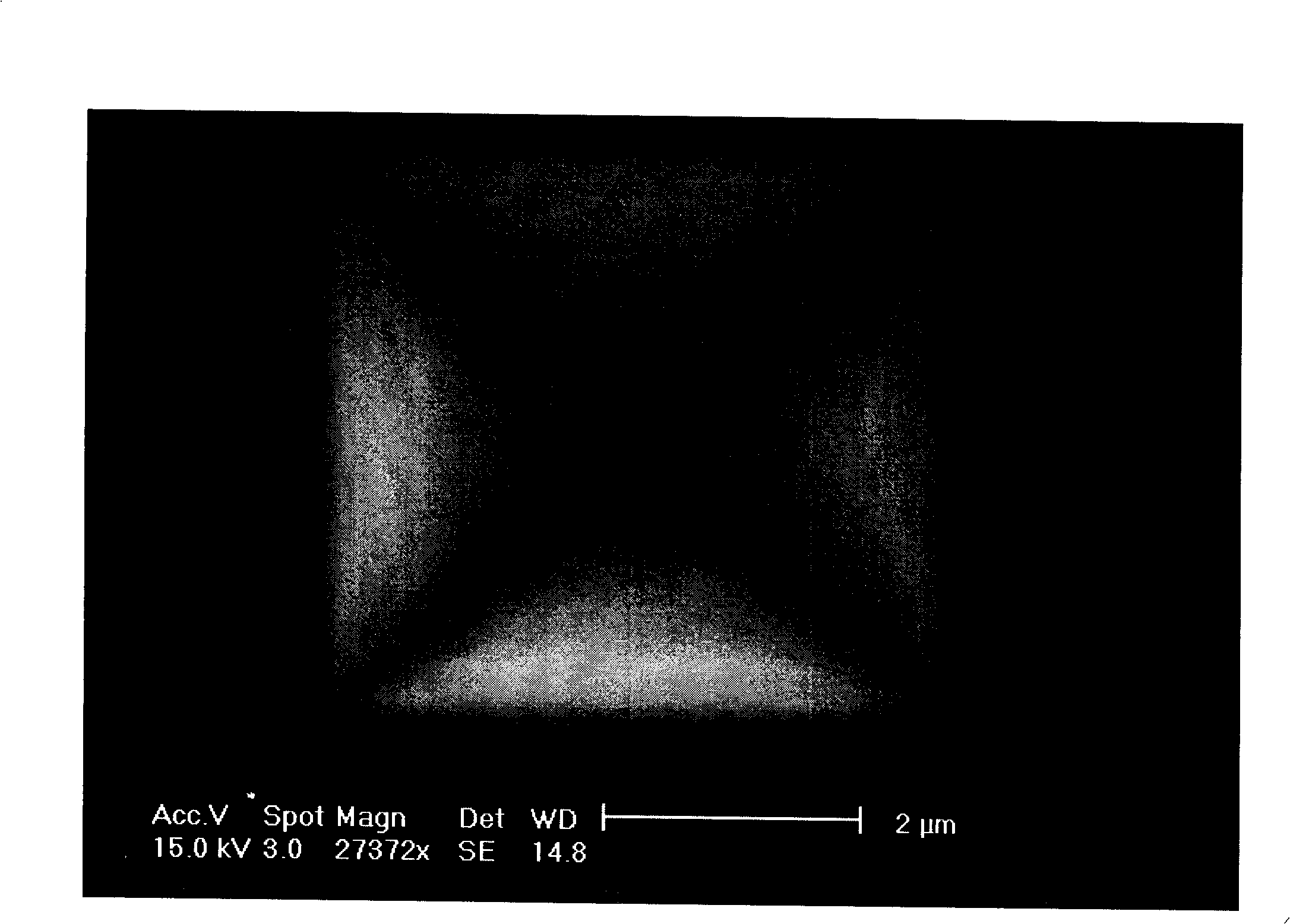 Silicon with three-dimensional depression structure and method for preparing same