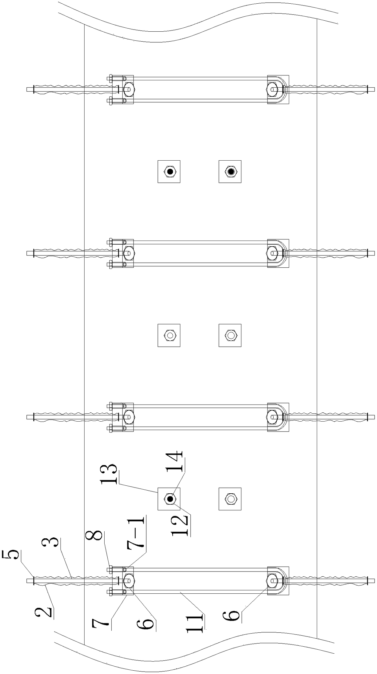 An anchoring structure and reinforcement method for narrow coal pillars in gob-side entry retaining