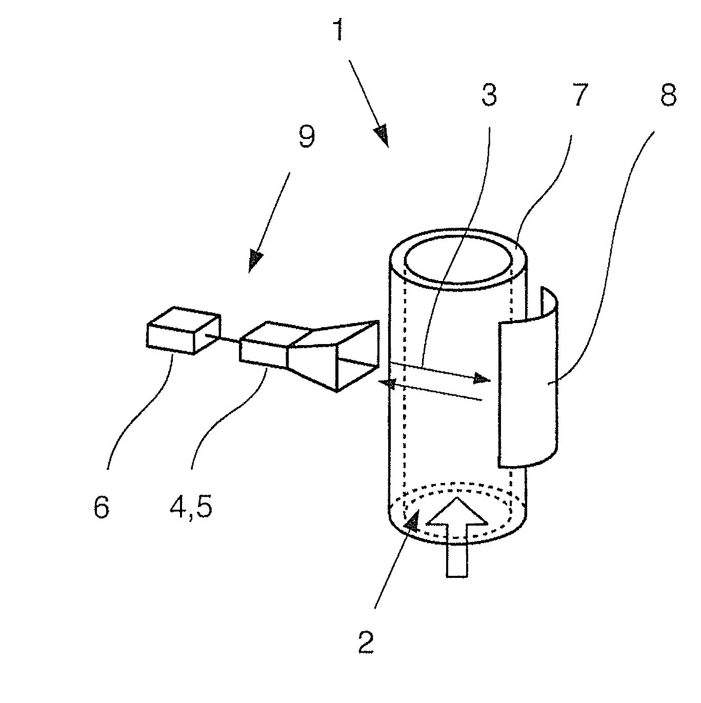 Device for determining the volume fraction of at least one component of a multi-phase medium