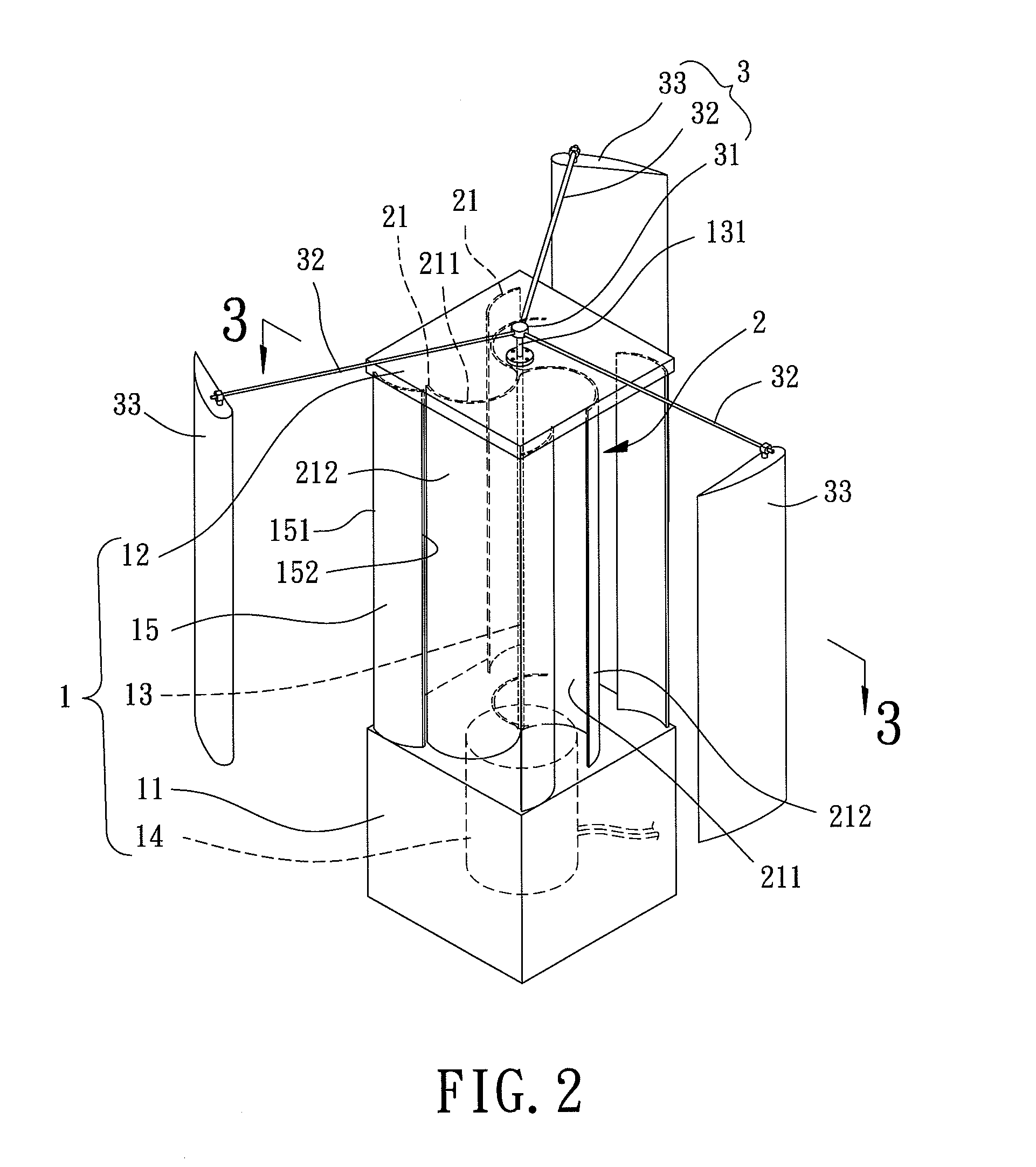 Wind power turbine