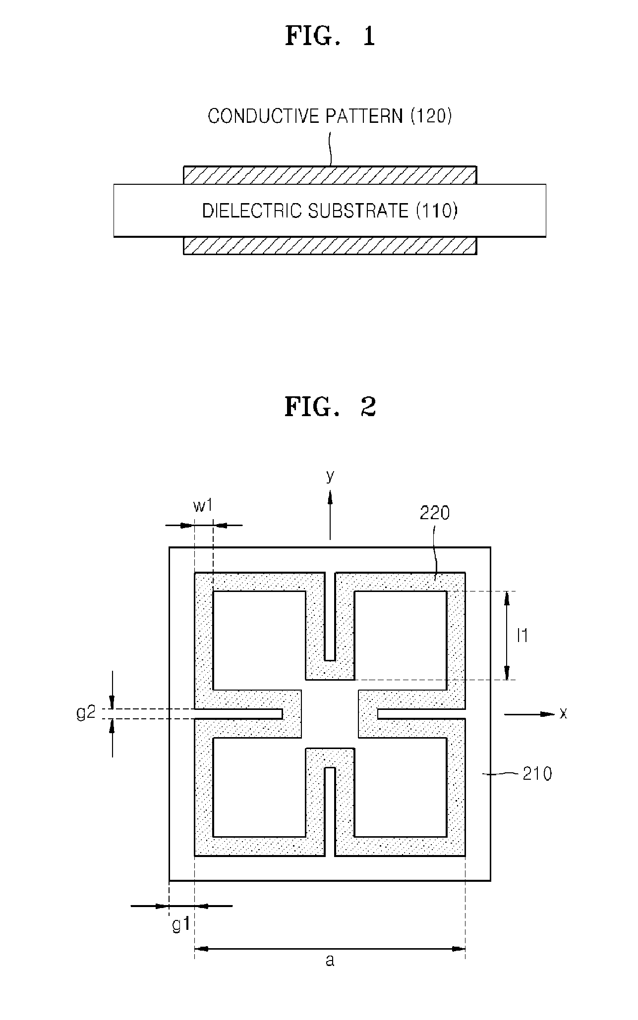 Conductive structure for high gain antenna and antenna