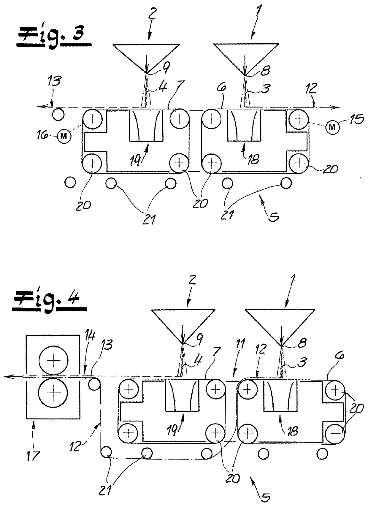 Apparatus for making melt-blown multilayer nonwoven