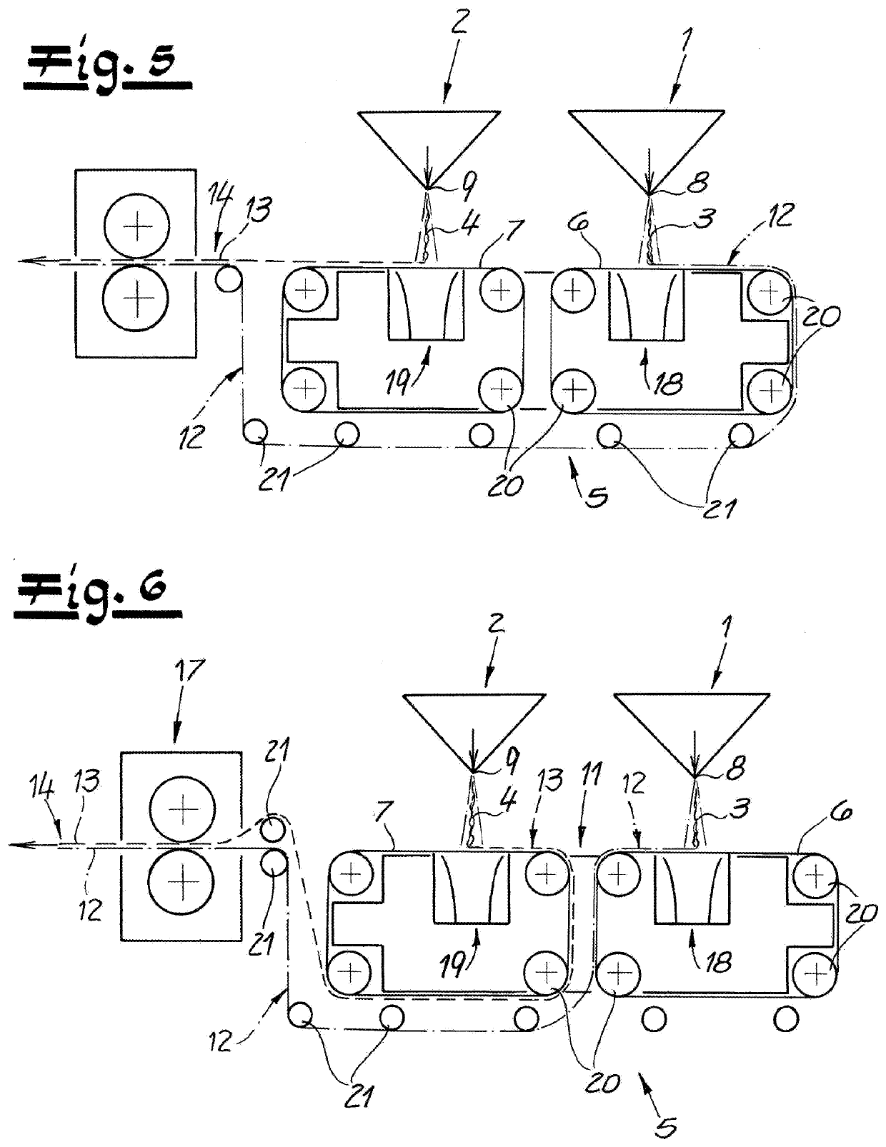 Apparatus for making melt-blown multilayer nonwoven