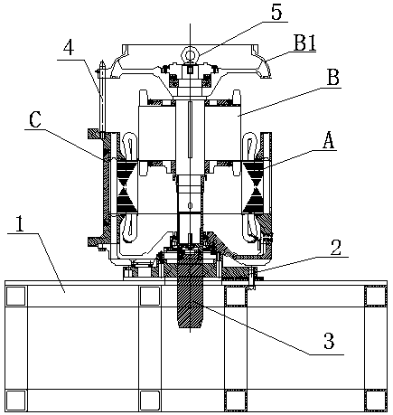 Permanent magnet motor stator and rotor combination device and method