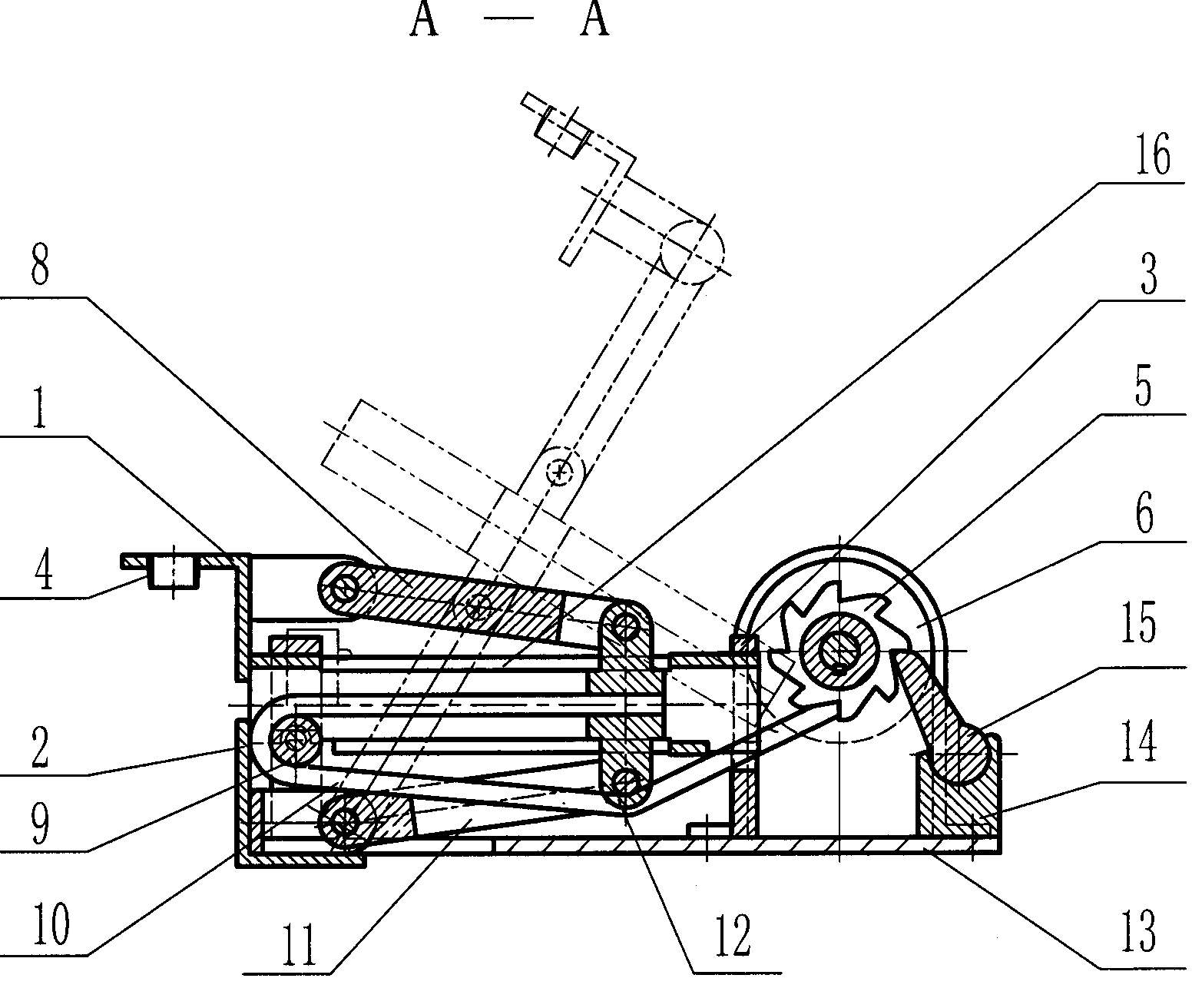 Traction type anti-kidnapping device for automobile