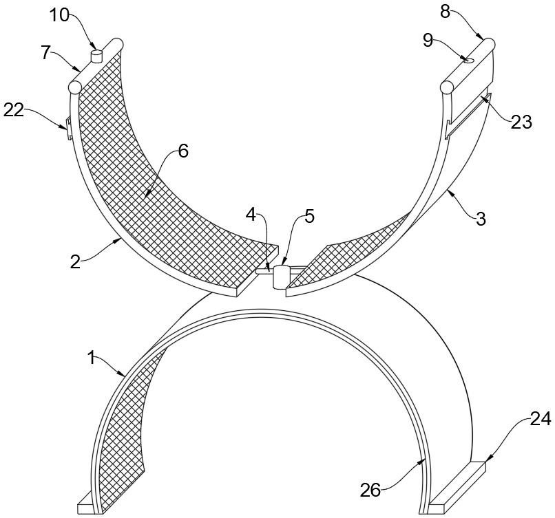 Wire harness clamp of two-layer overturning structure