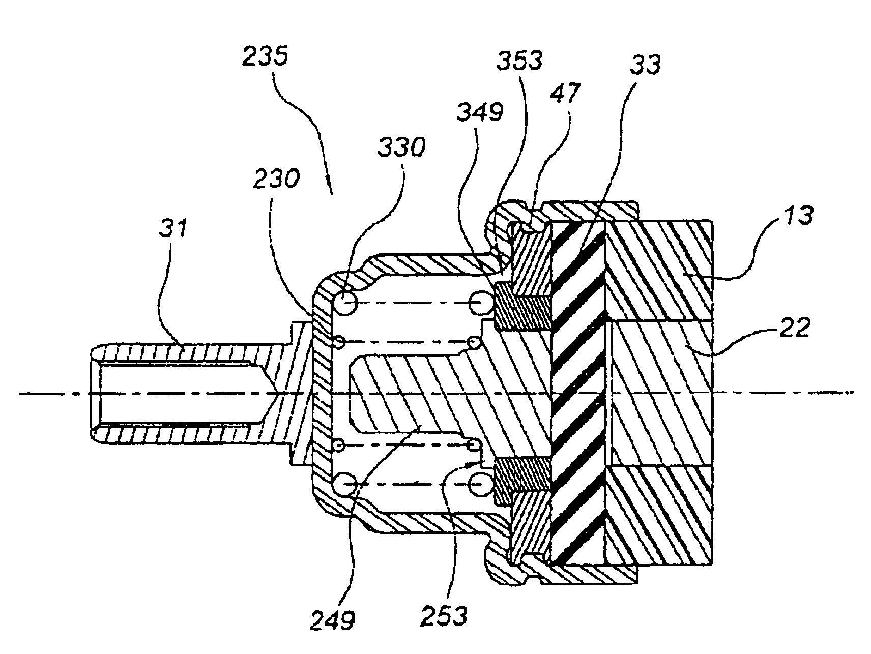 Reaction device for brake booster