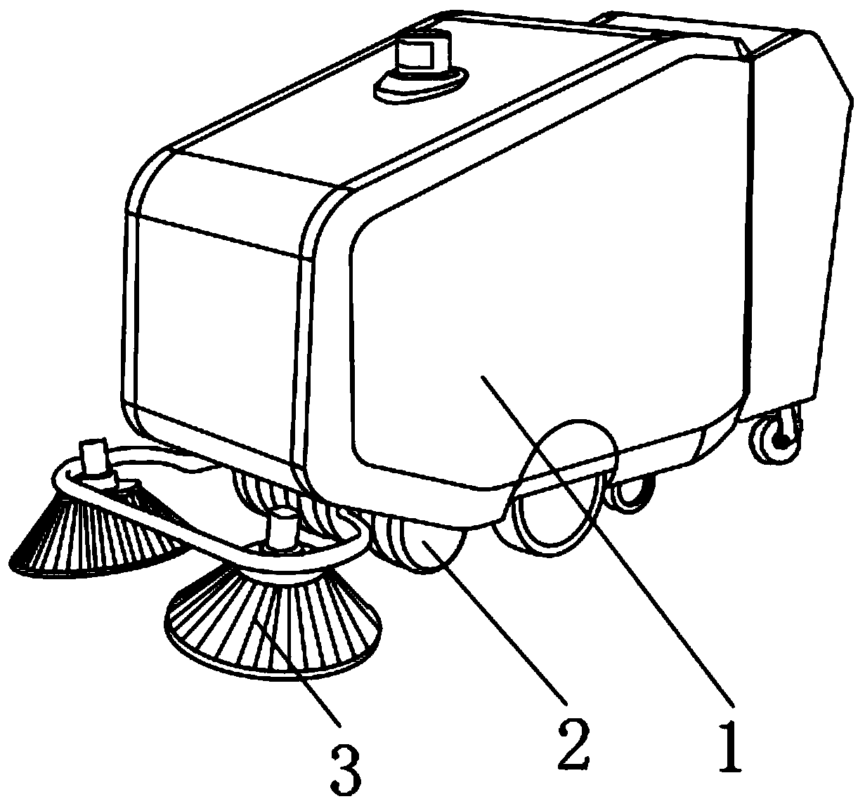 Ground sweeping device for cleaning robot