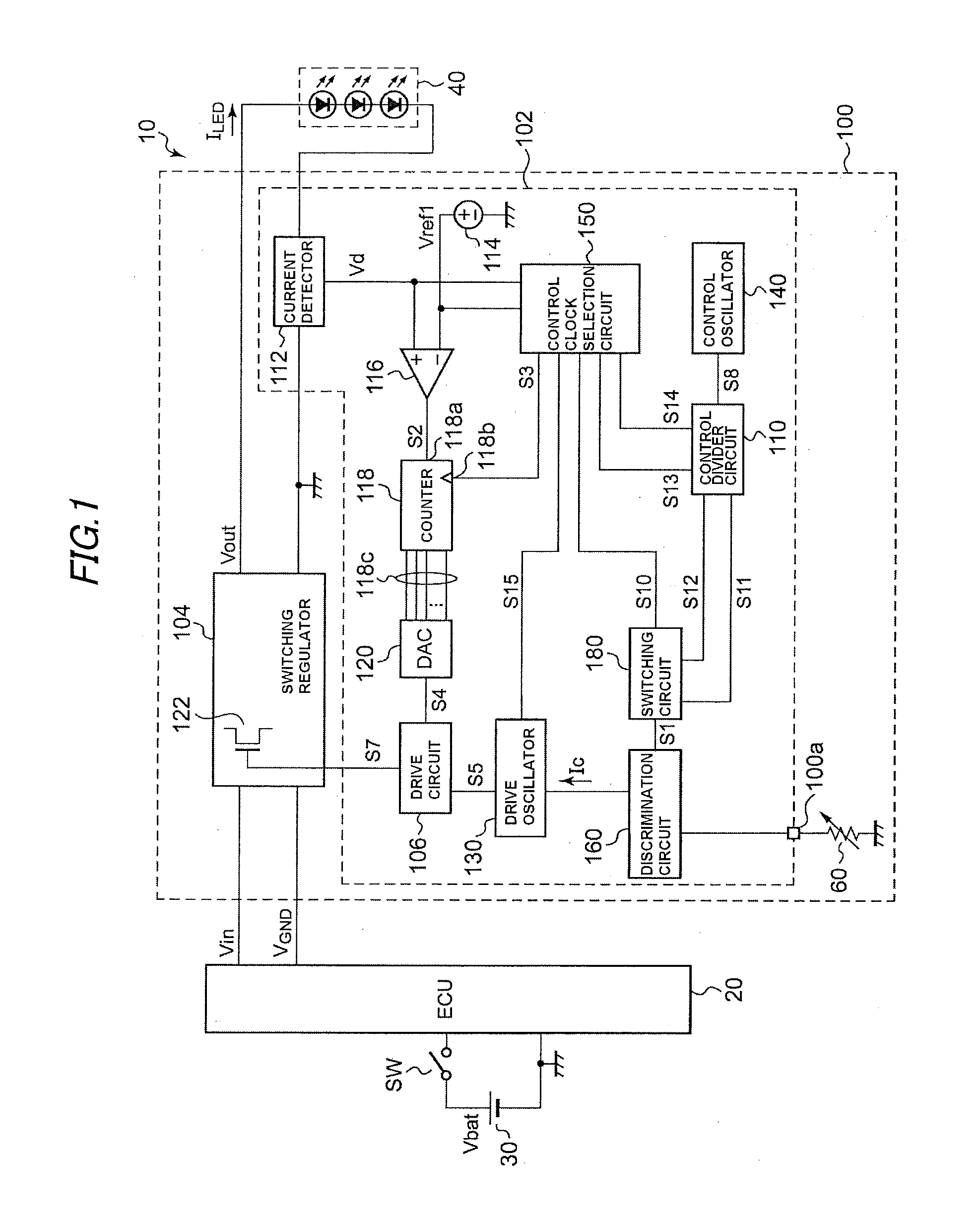 Semiconductor light source lighting circuit