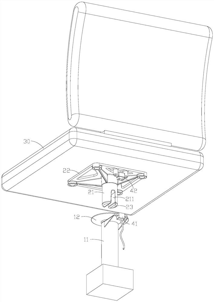 Seat supporting device and scooter