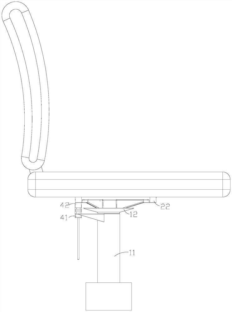 Seat supporting device and scooter