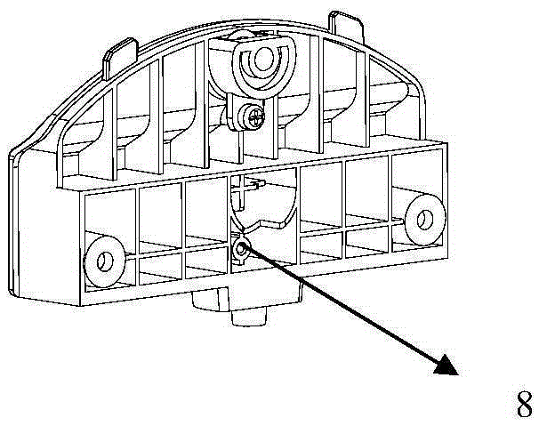 Flat TV stand with independent support and wall mount