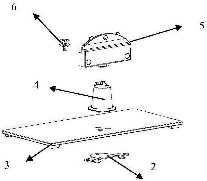 Flat TV stand with independent support and wall mount