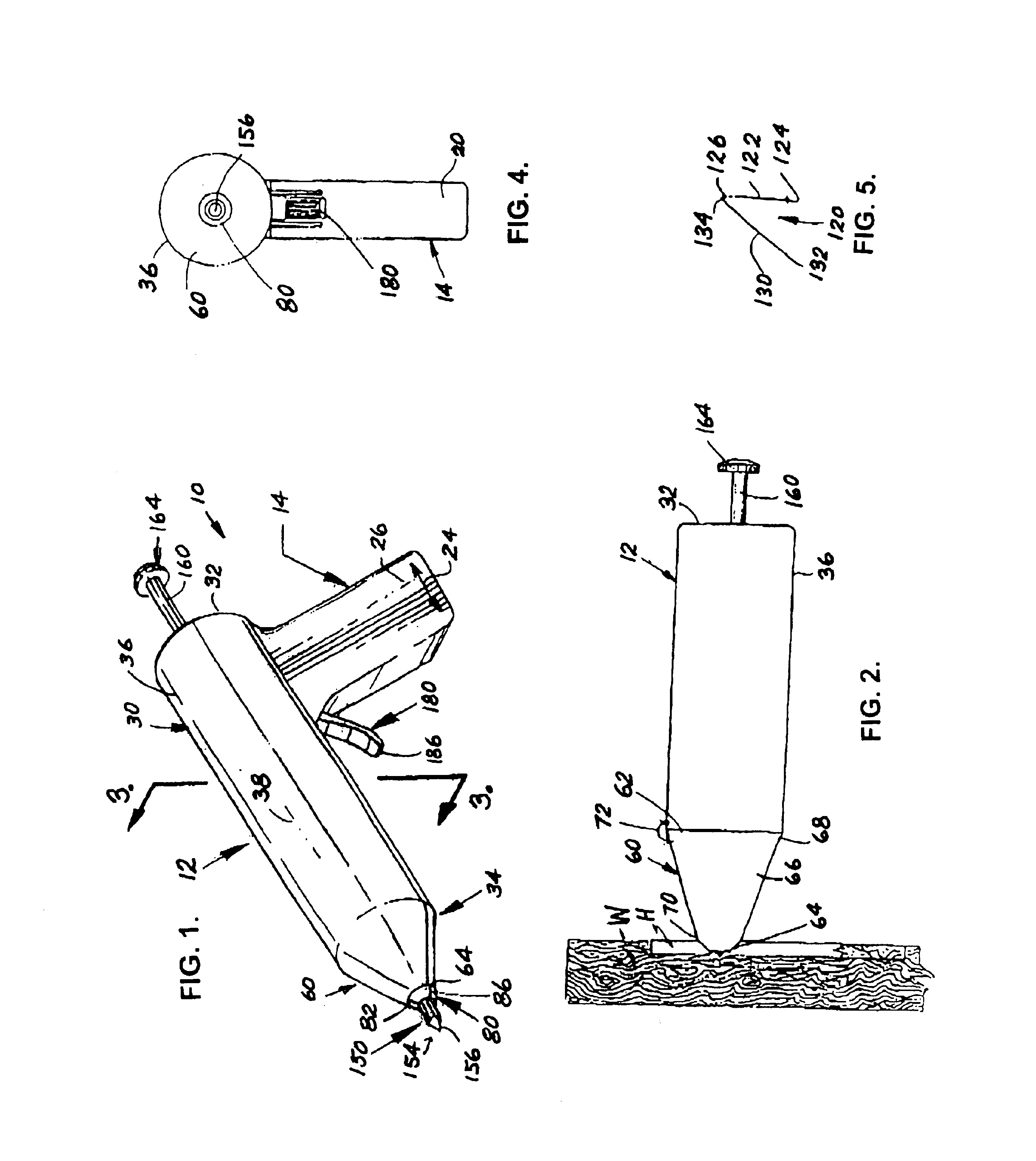 Hand tool for defining a starting location for an element to be driven into a substrate
