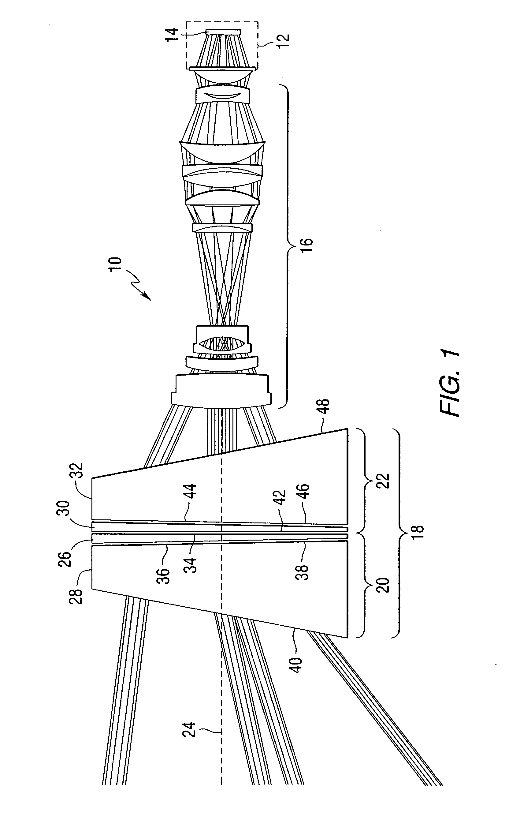 Pan and tilt apparatus using achromatic prisms