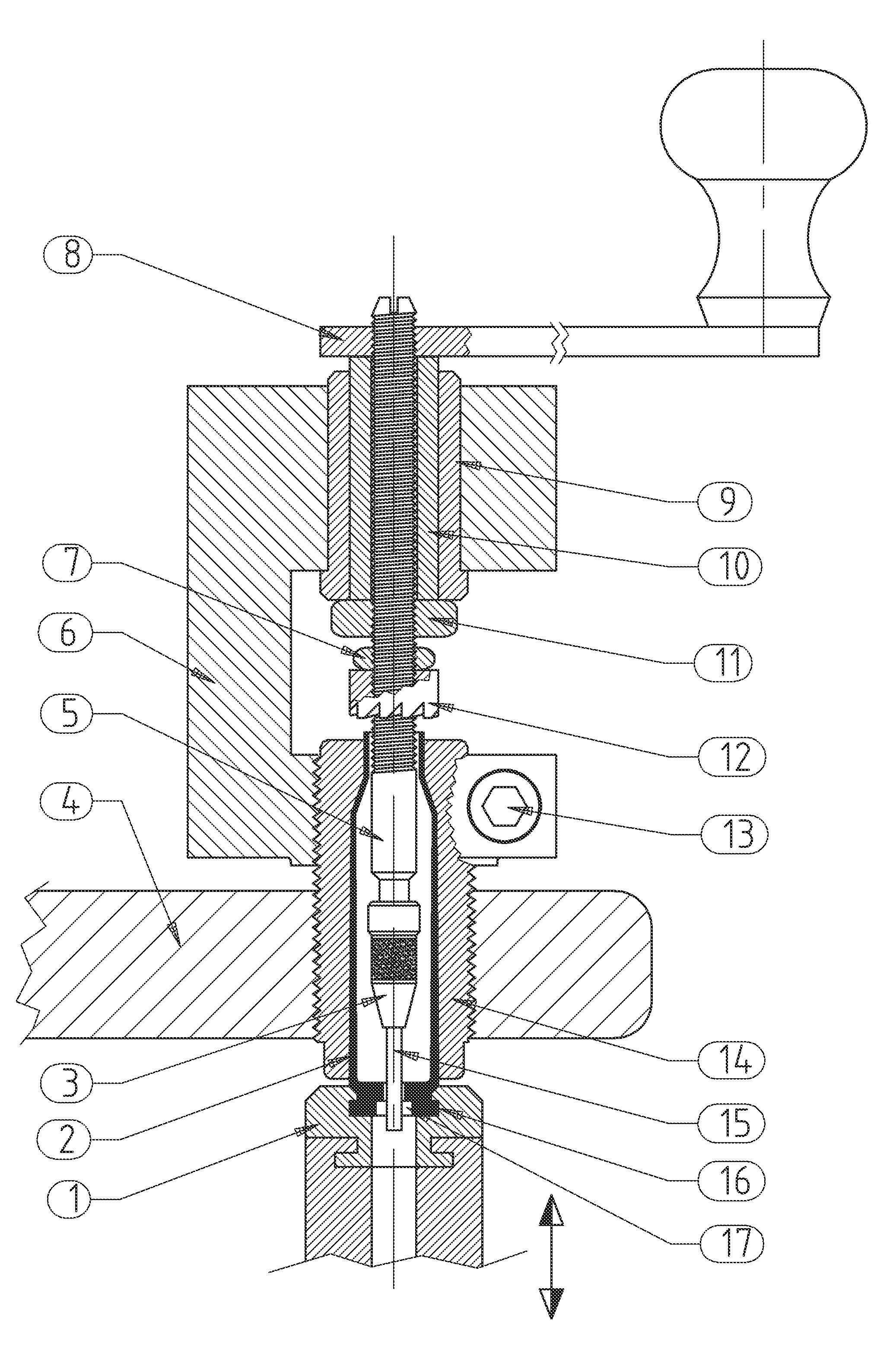 Trimming and sizing device to produce or prepare empty cartridge cases and a method to produce or prepare empty cartridge cases