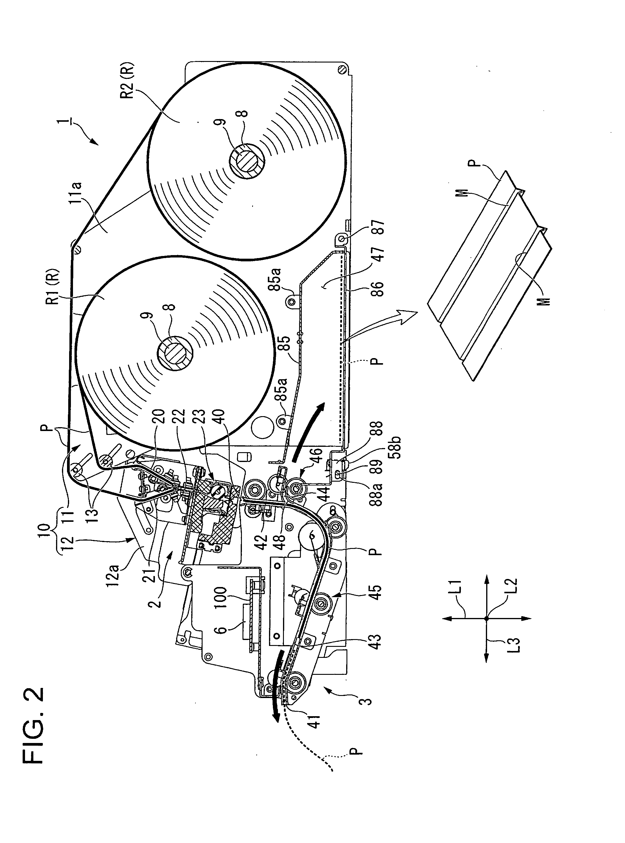 Paper discharge device