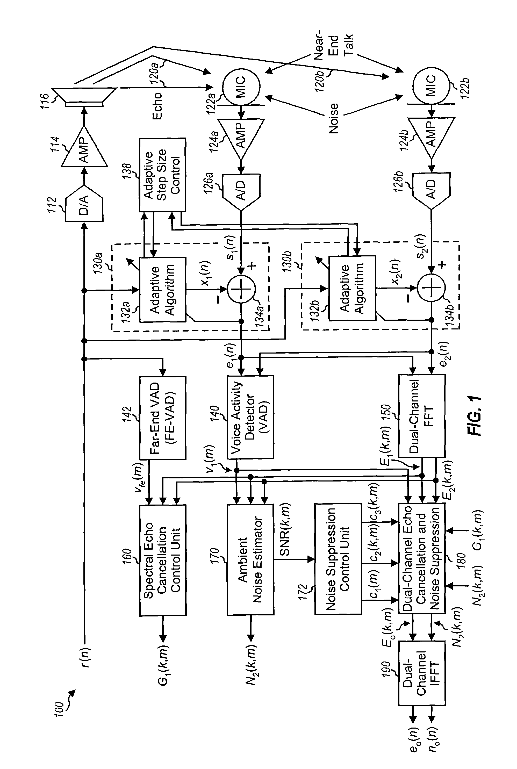 Small array microphone for acoustic echo cancellation and noise suppression
