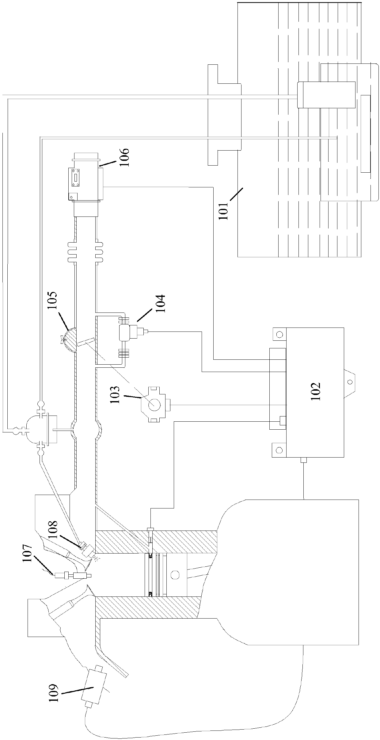 Engine oil dilution improvement device