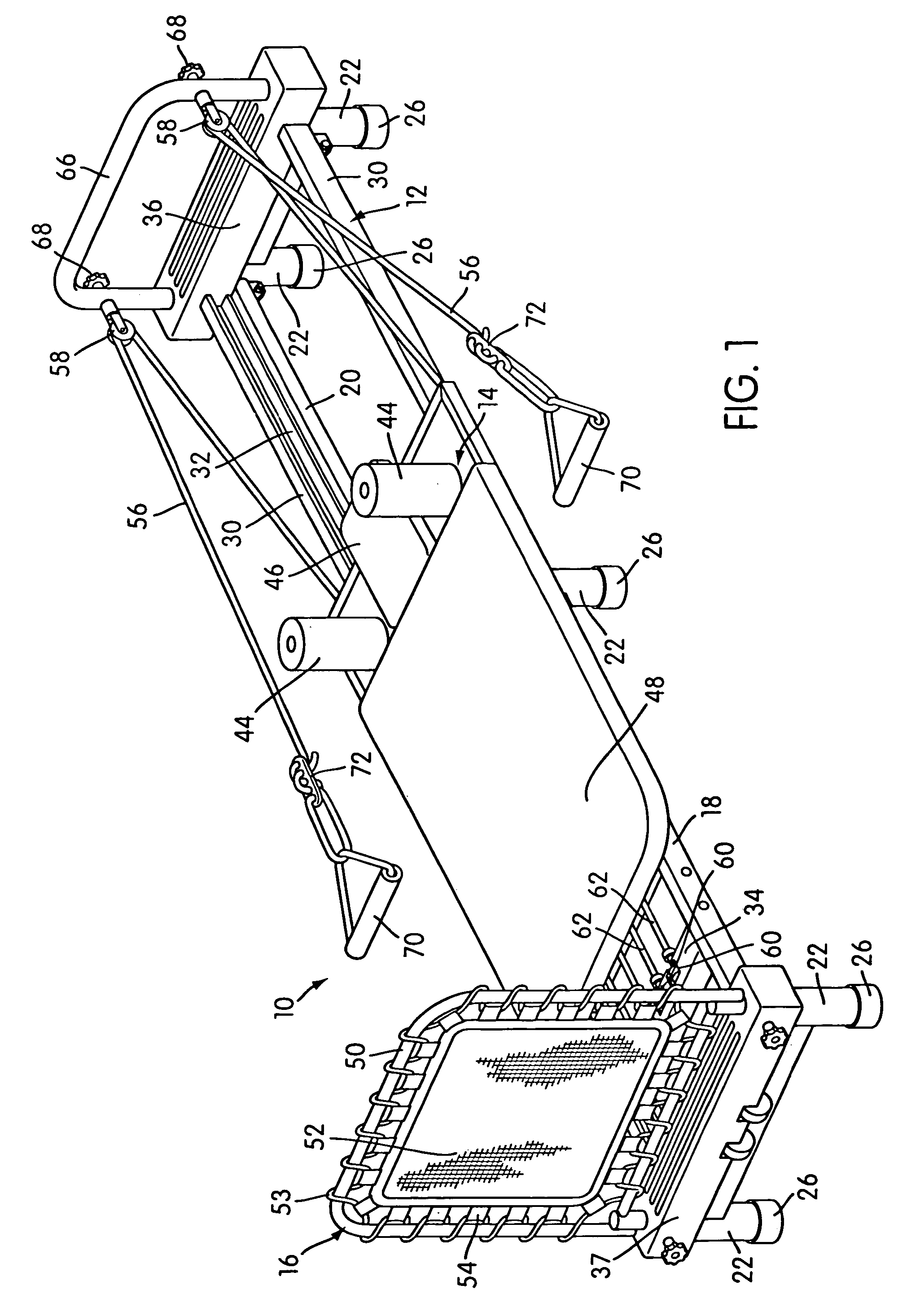 Exercise apparatus with resilient foot support