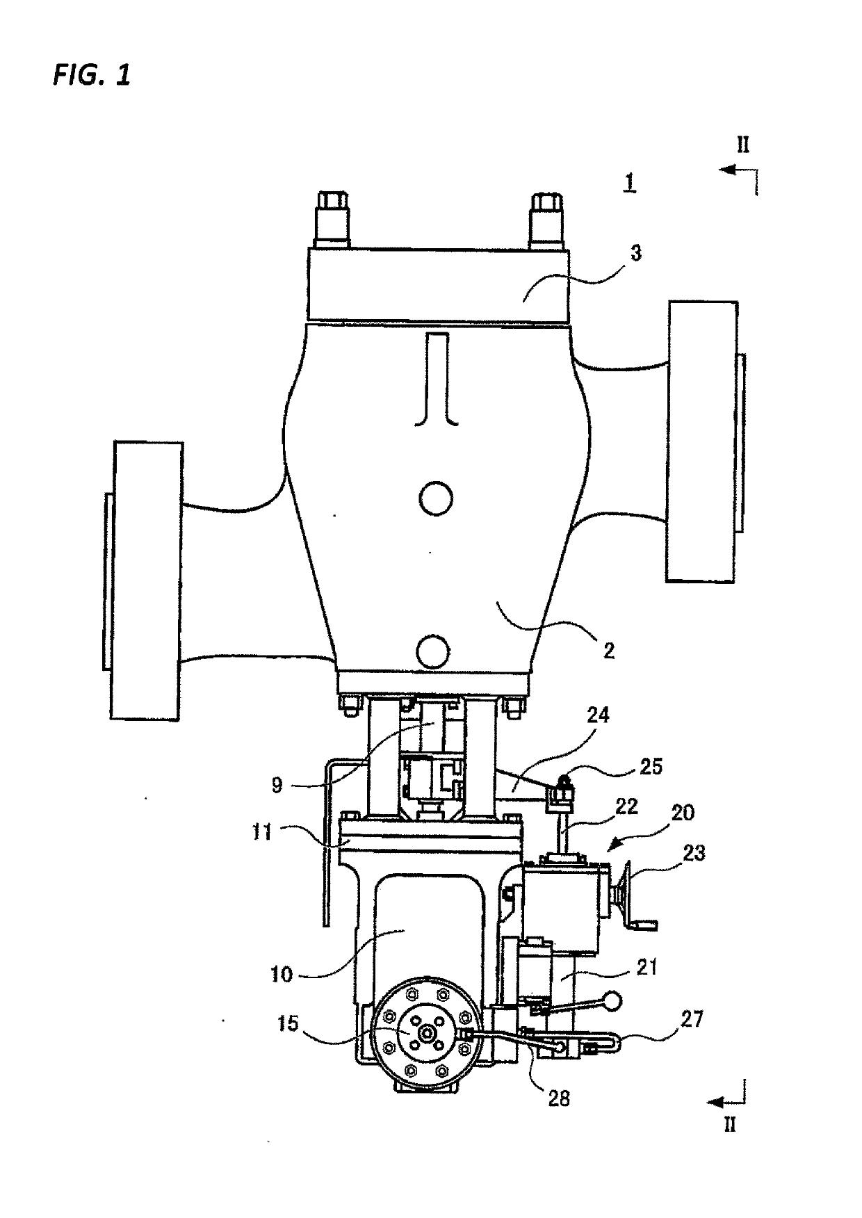 Main stop valve