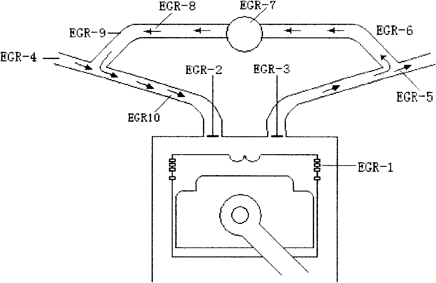 Waste gas recovery system device of noise elimination and air cooling static catalytic cracker of internal-combustion engine