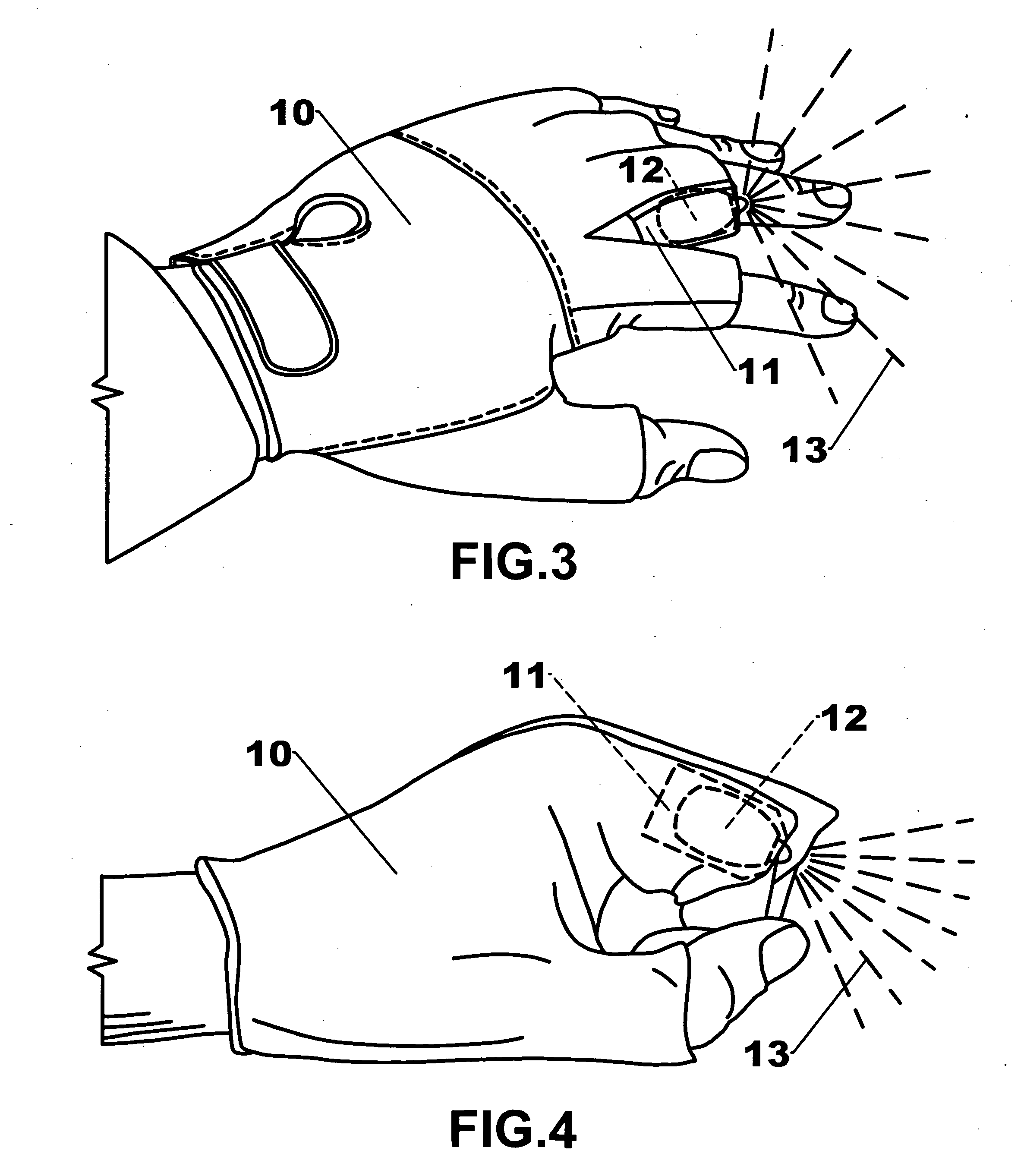 Ergonomic hand-mounted illumination device