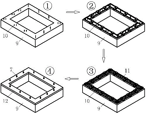 Embedded bolt positioning method and positioning frame applied to same