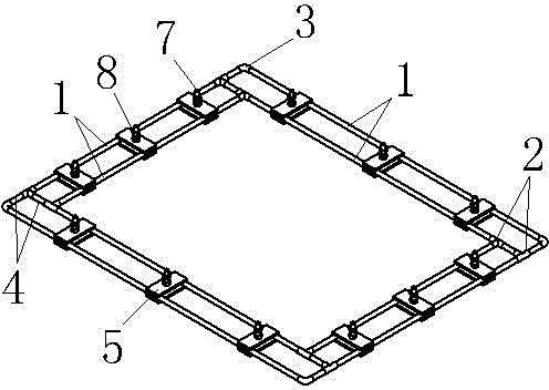 Embedded bolt positioning method and positioning frame applied to same
