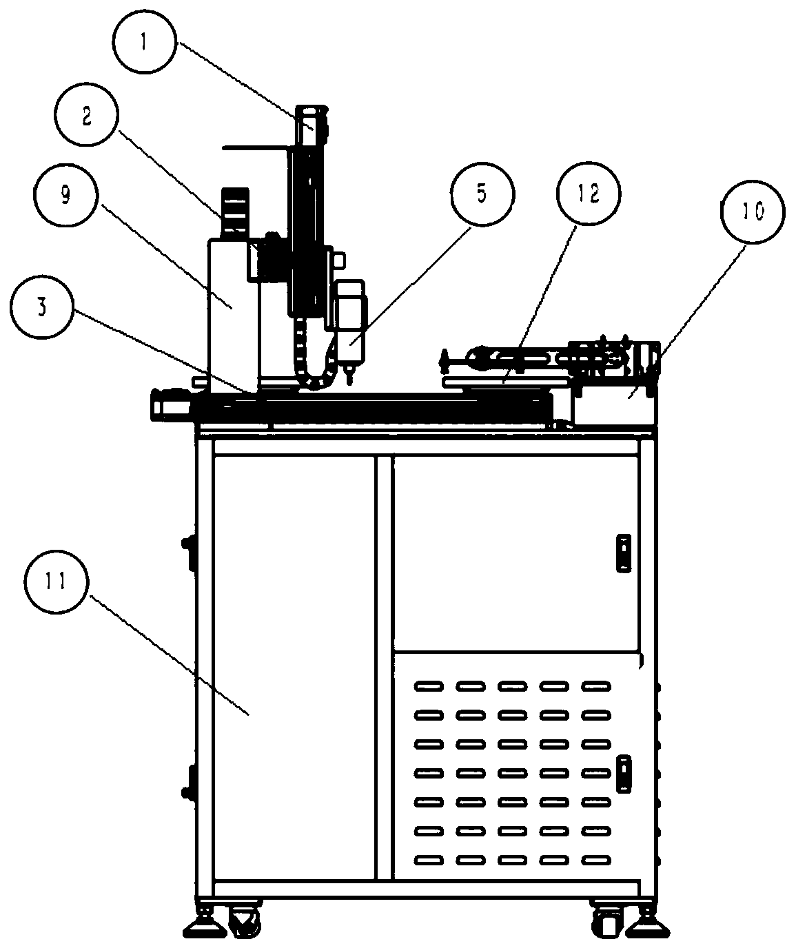 Plastic part milling machine