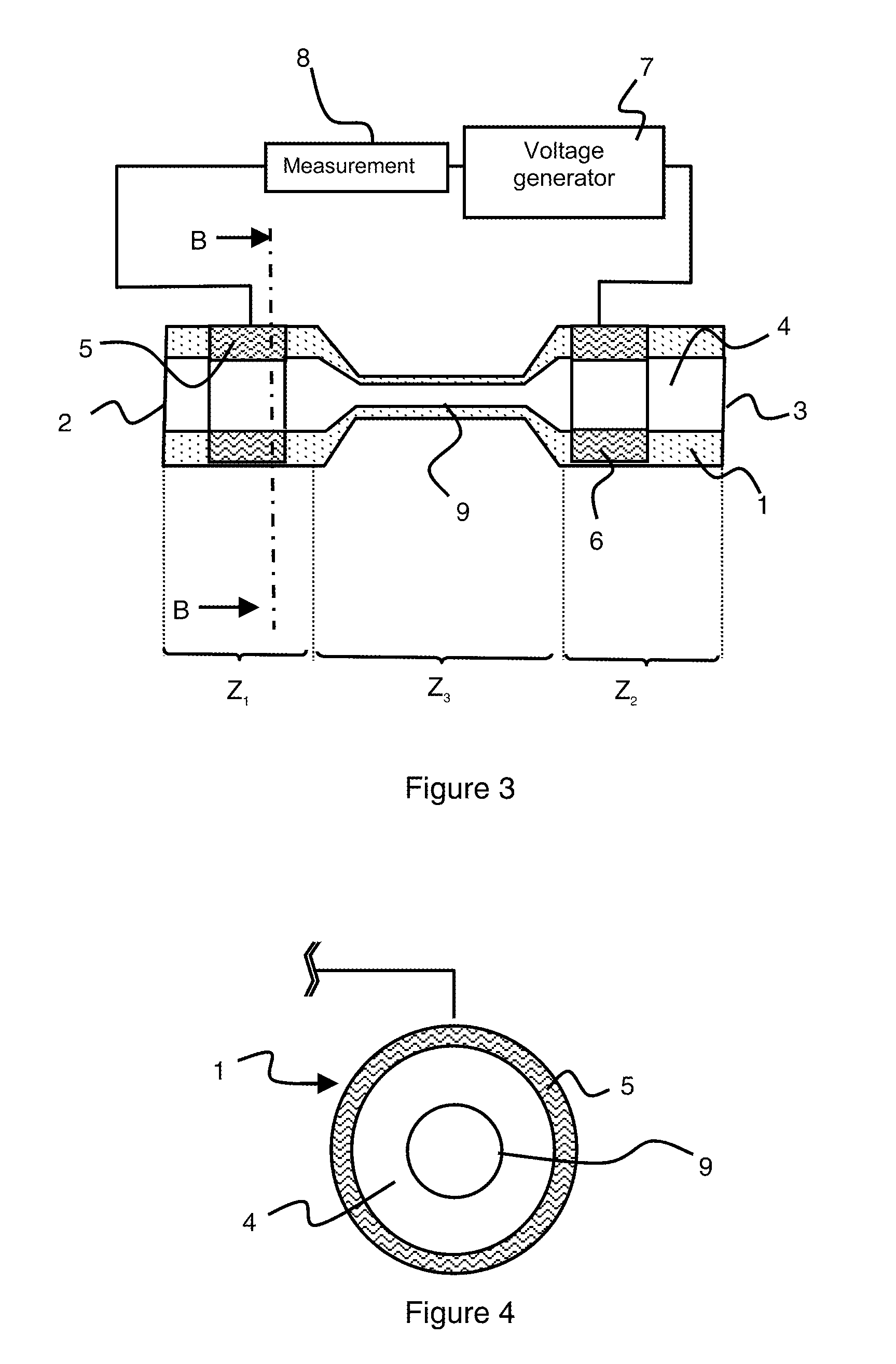 Method and cell for measuring the global ion concentration of a body fluid