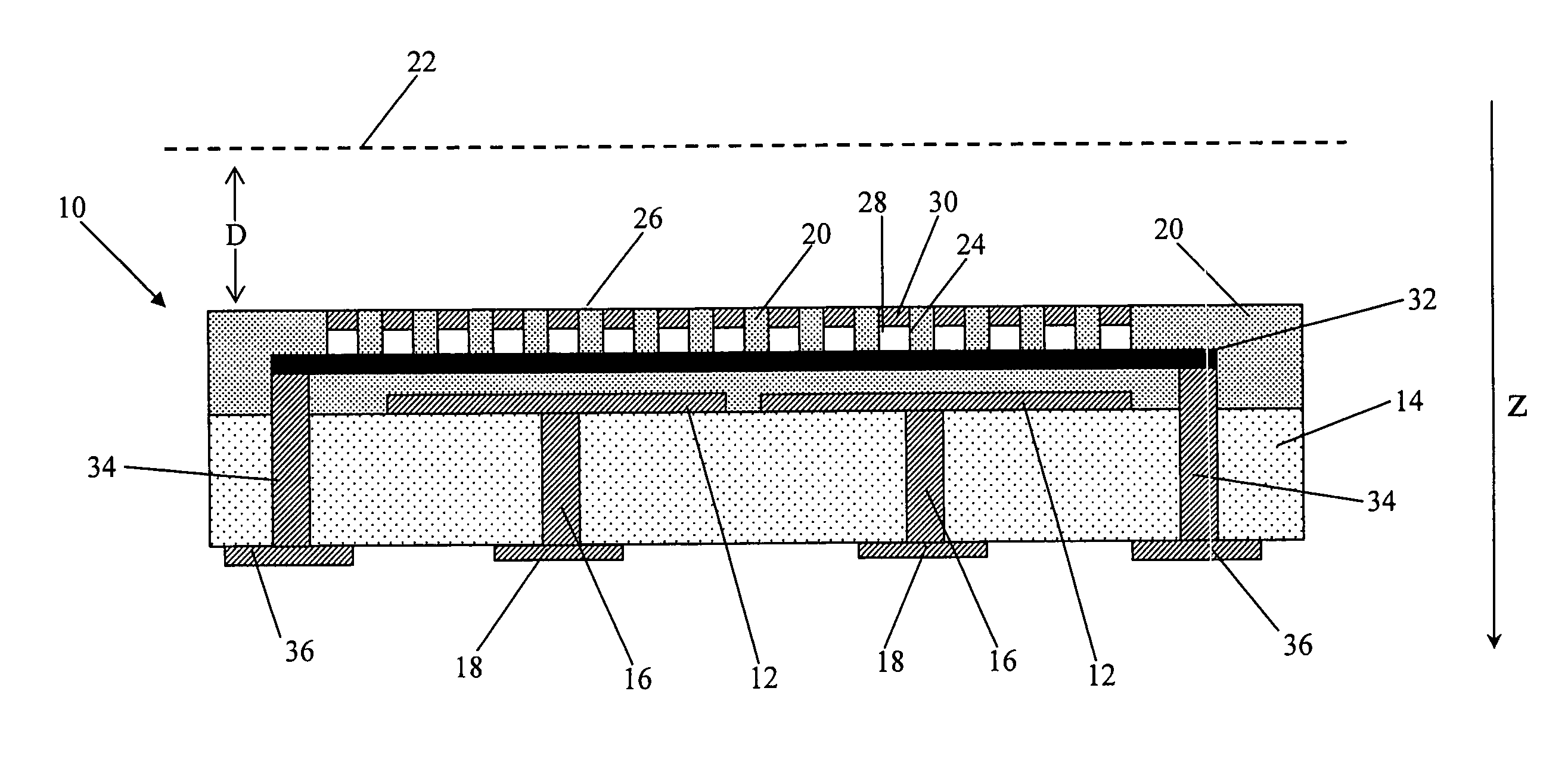 Protected readout electrode assembly