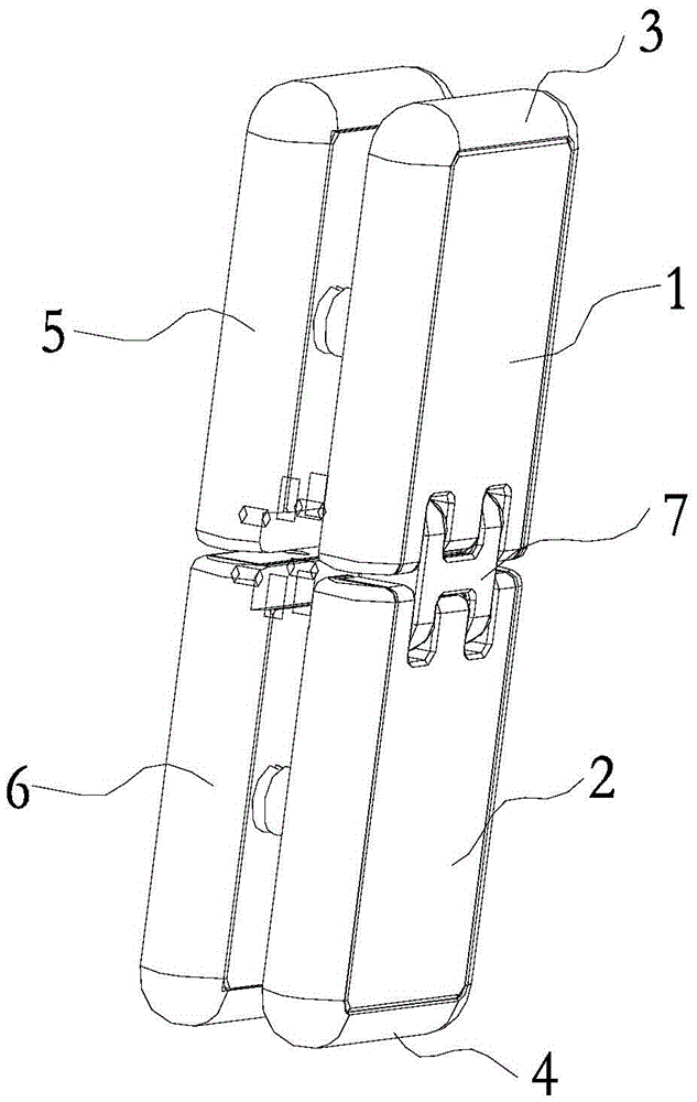 Hinge with separable shells