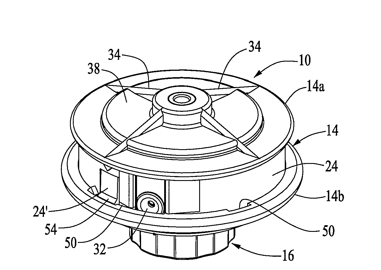 Trimmer Head For Use In Flexible Line Rotary Trimmers Having Improved Line Loading Mechanism