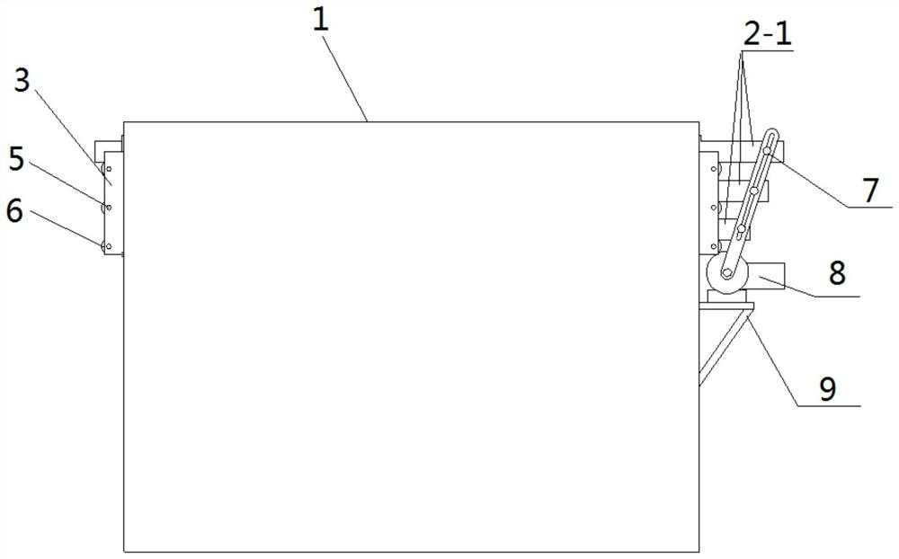 Transmission matching device suitable for flow equalizing pore plate type adjusting baffle