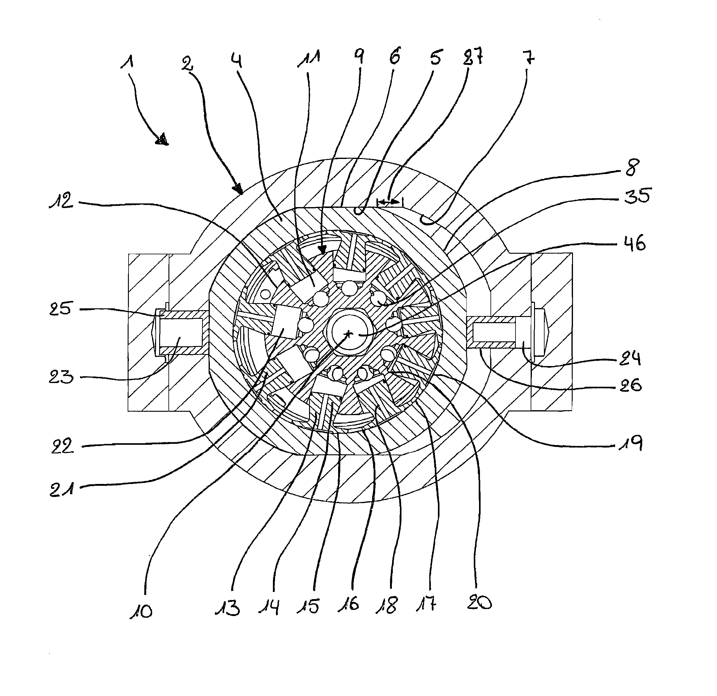 Hydrostatic radial piston machine