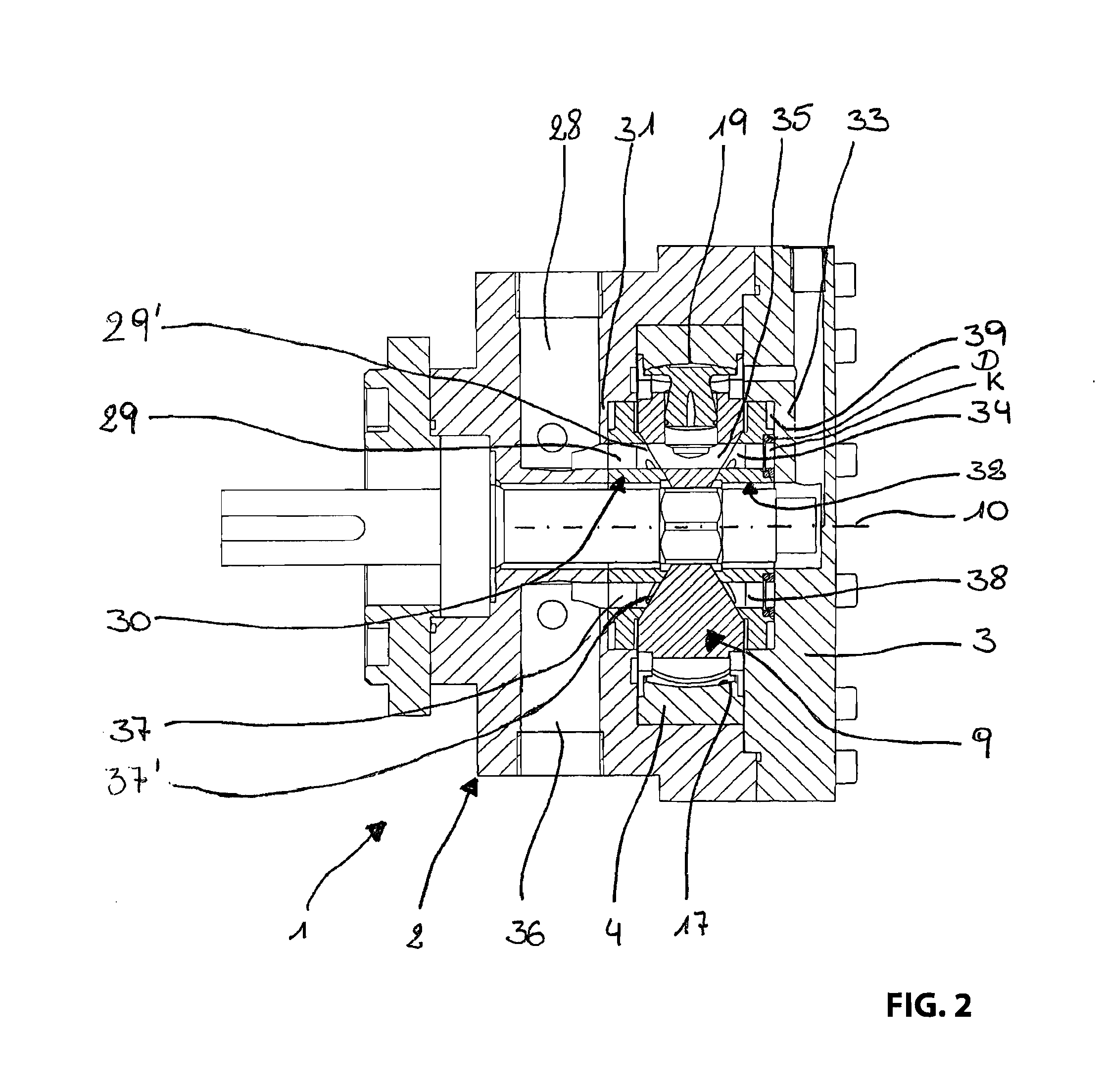 Hydrostatic radial piston machine