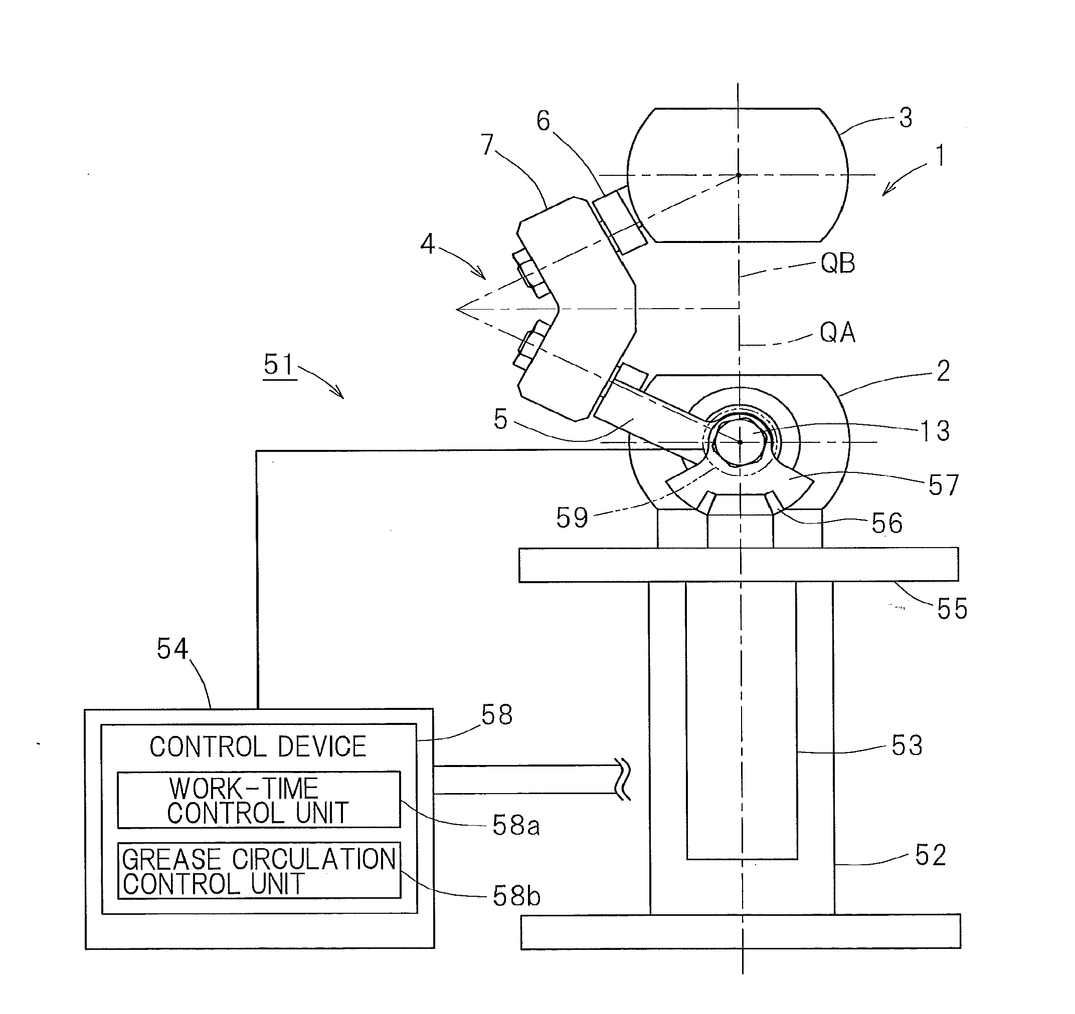 Link actuating device